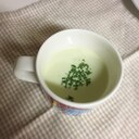 ブロッコリーの茎のスープ\( ¨̮ )/